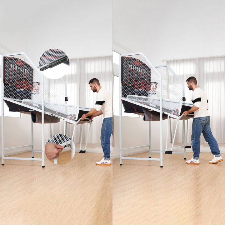 ESPN Ex Indoor Arcade Basketball Game for 2 Players with LED Scoring (Open Box)