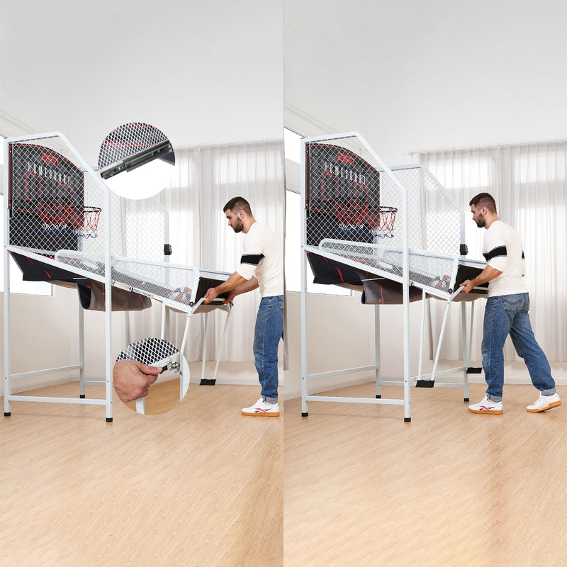 ESPN Ex Foldable Indoor Arcade Basketball Game for 2 Players with LED Scoring