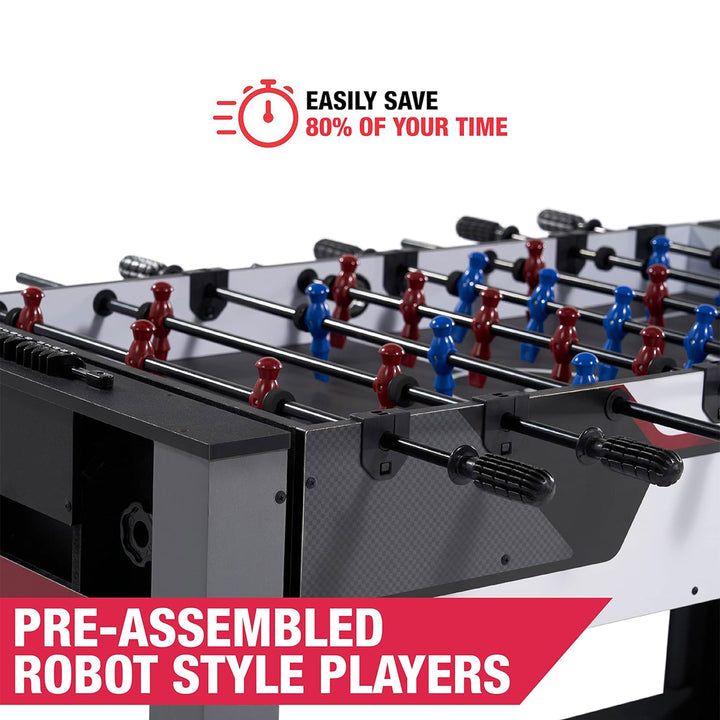 MD Sports 48" 2 in 1 Billiards and Foosbal Swivel Table w/Accessories (Open Box) - VMInnovations