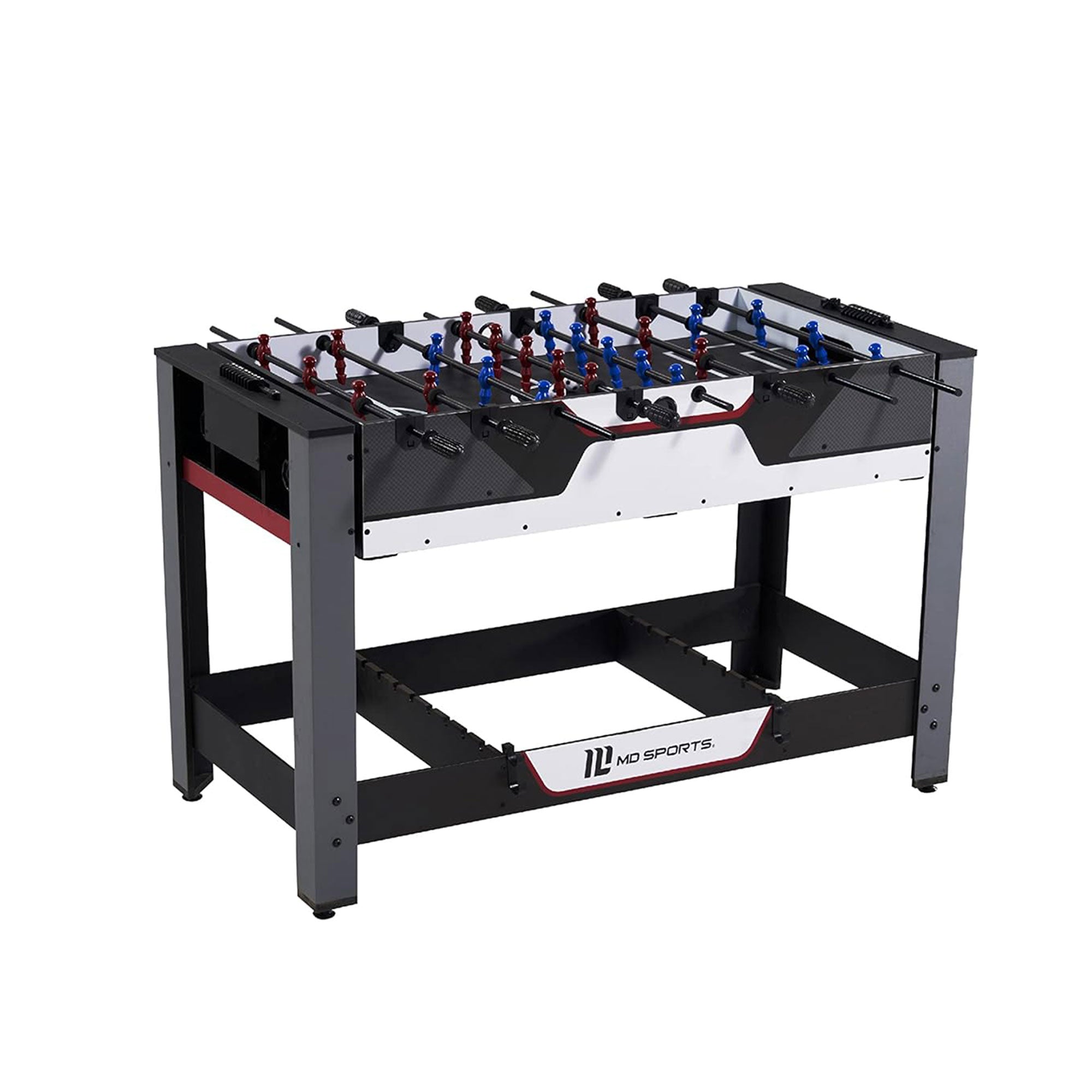 MD Sports 48" 2 in 1 Billiards and Foosbal Swivel Table w/Accessories (Open Box) - VMInnovations