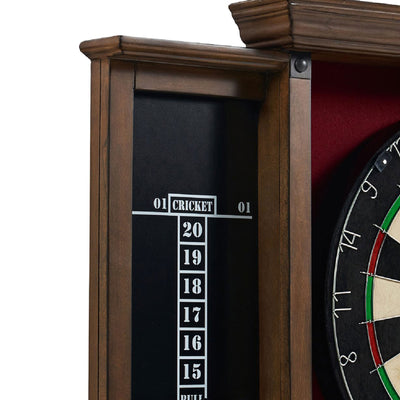 Barrington Billiards 18" Premium Dartboard Cabinet Set with Darts (Open Box) - VMInnovations