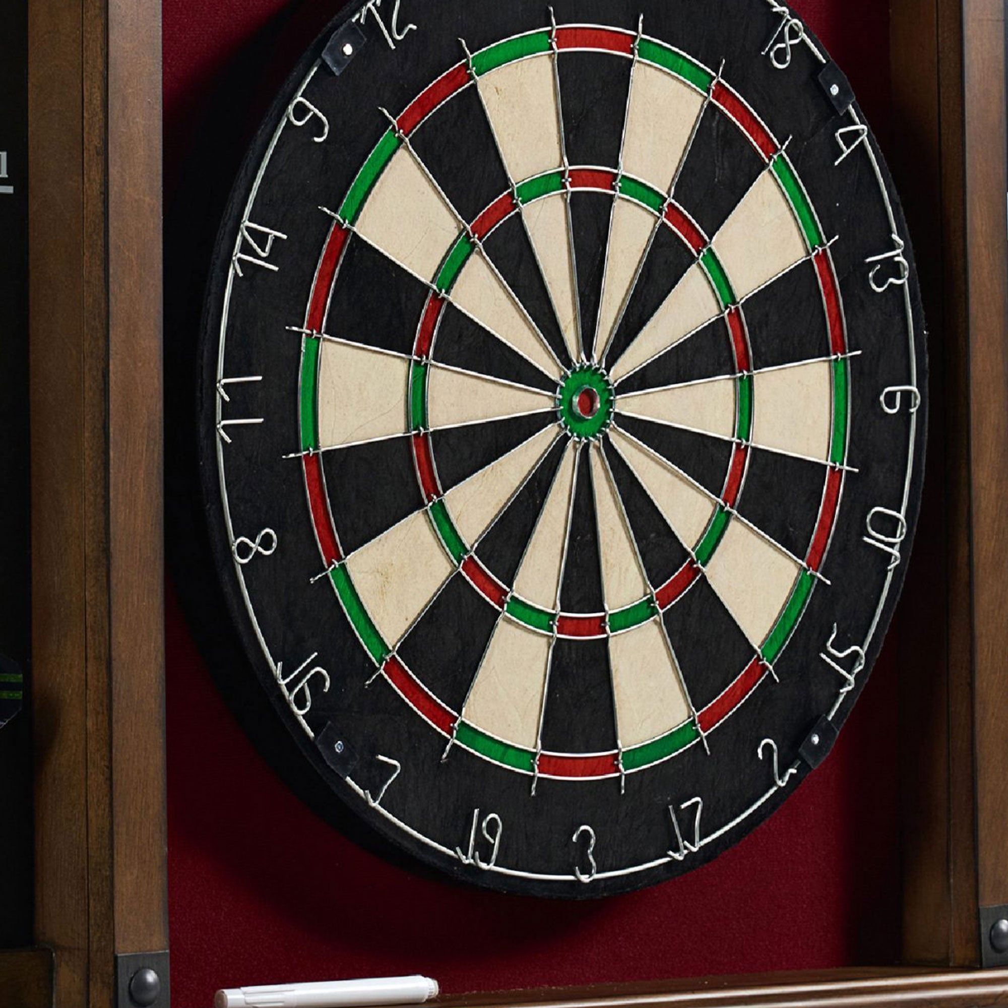 Barrington Billiards 18" Premium Dartboard Cabinet Set with Darts (Open Box) - VMInnovations