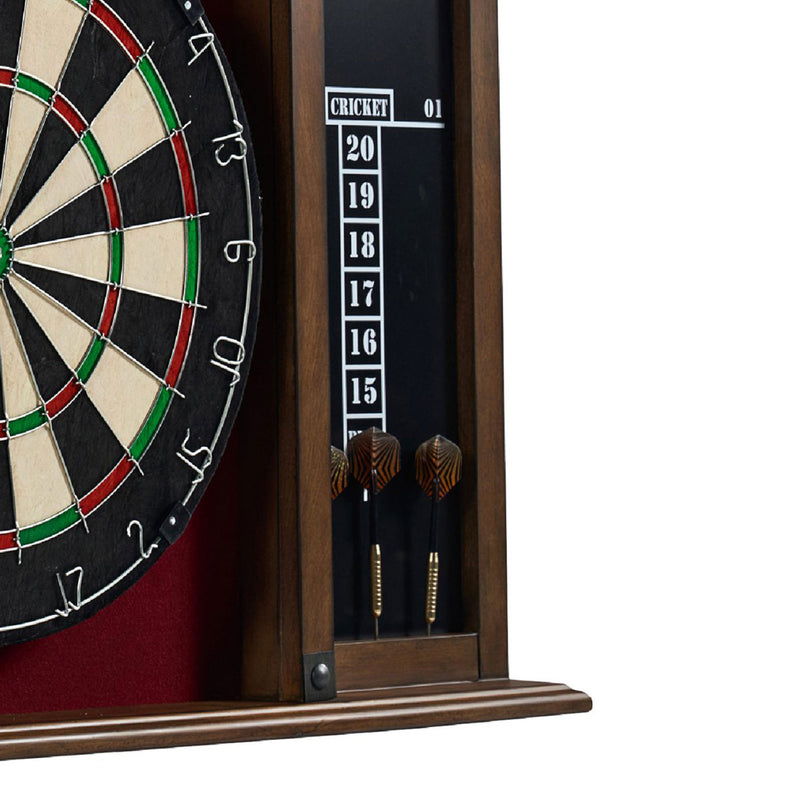 Barrington Billiards 18" Premium Dartboard Cabinet Set with Darts (Open Box)