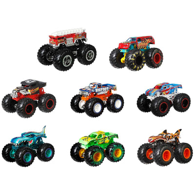 Hot Wheels Monster Trucks Live Toy Cars Set for 36 Months & Up, 8 Pk(Open Box)