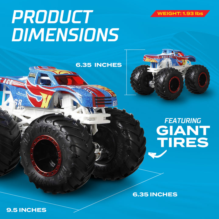 Hot Wheels Monster Trucks Live Toy Cars Set for Kids 36 Months and Up, 8 Pack