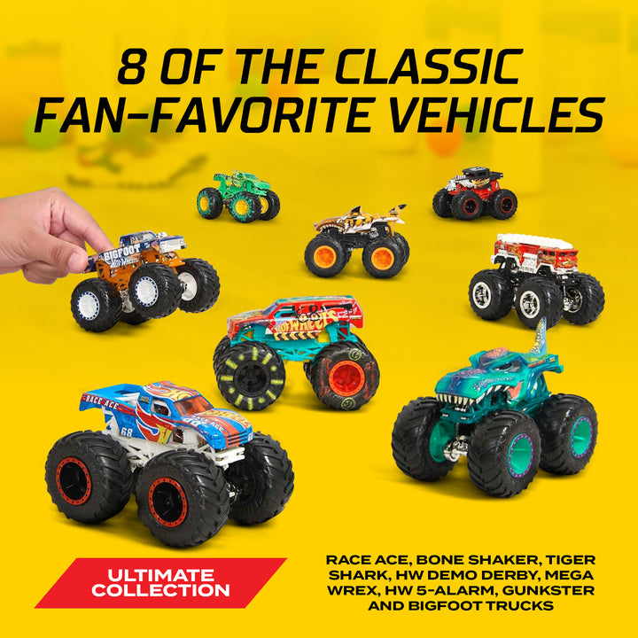 Hot Wheels Monster Trucks Live Toy Cars Set for Kids 36 Months and Up, 8 Pack