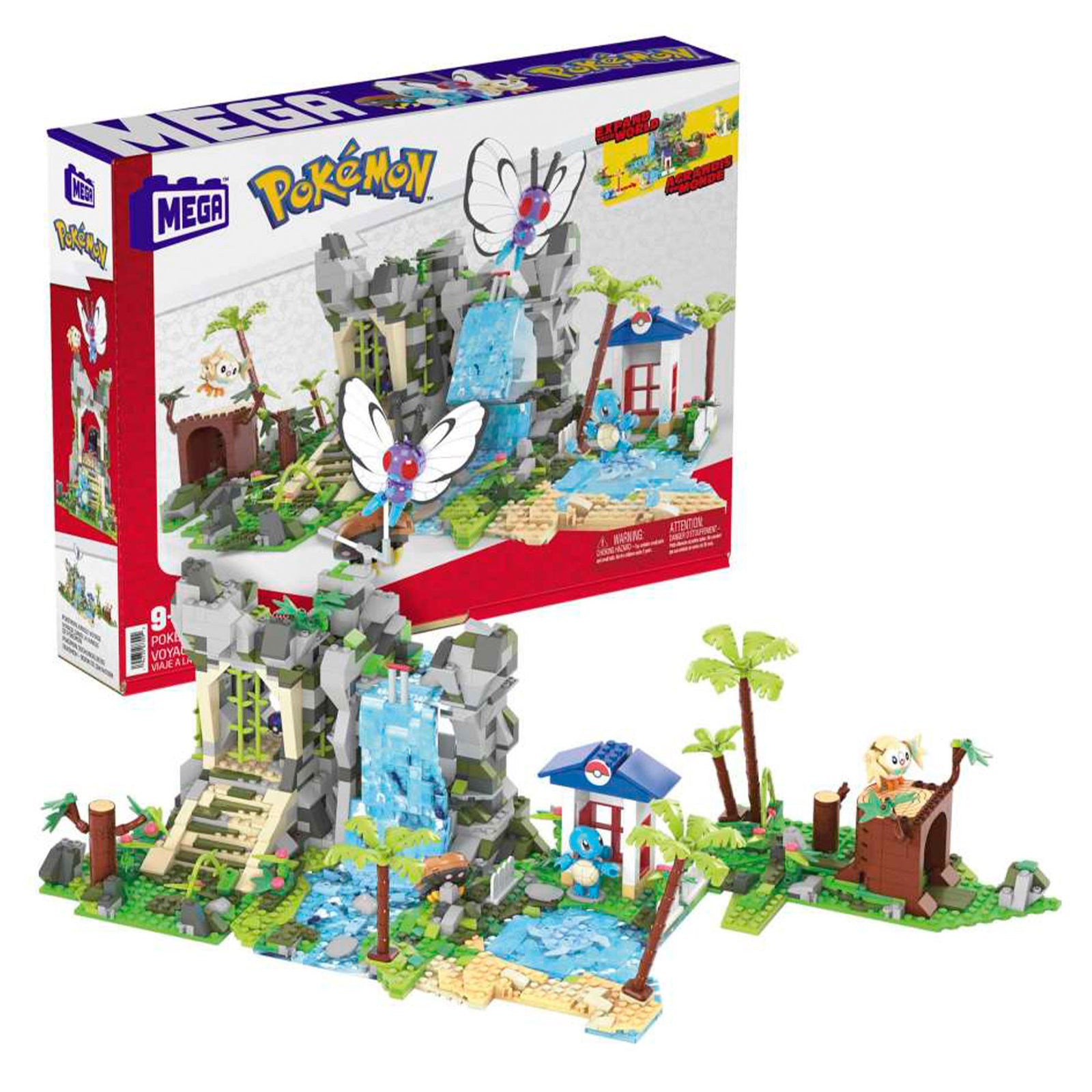 Mattel 1362 Piece Pokemon Building Jungle Voyage Toy Kit with 4 Action Figures - VMInnovations