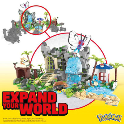 Mattel 1362 Piece Pokemon Building Jungle Voyage Toy Kit with 4 Action Figures - VMInnovations