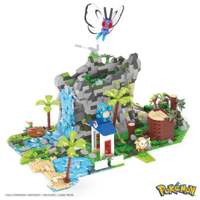 Mattel 1362 Piece Pokemon Building Jungle Voyage Toy Kit with 4 Action Figures