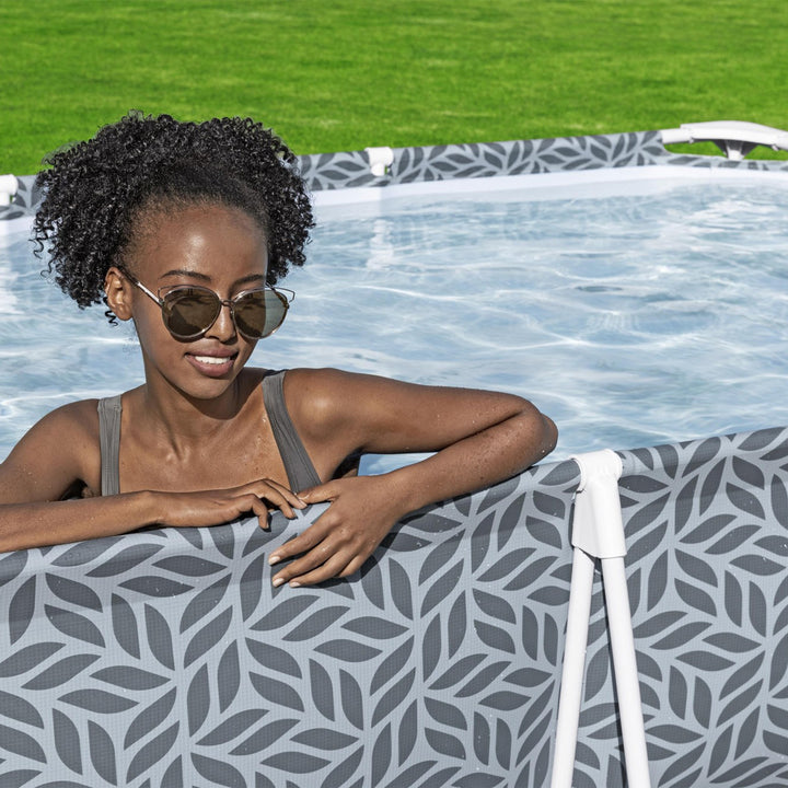 Bestway Steel Pro Rectangle Above Ground Swimming Pool 12'x 6'7"x26" (For Parts)