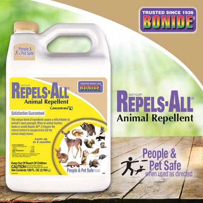 Bonide 128 Fluid Ounce Repels All Repellent Concentrate for Outdoor Pest Control - VMInnovations