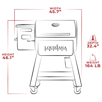 Louisiana Grills 800 Black Label Series Outdoor Pellet Grill with WiFi Control - VMInnovations