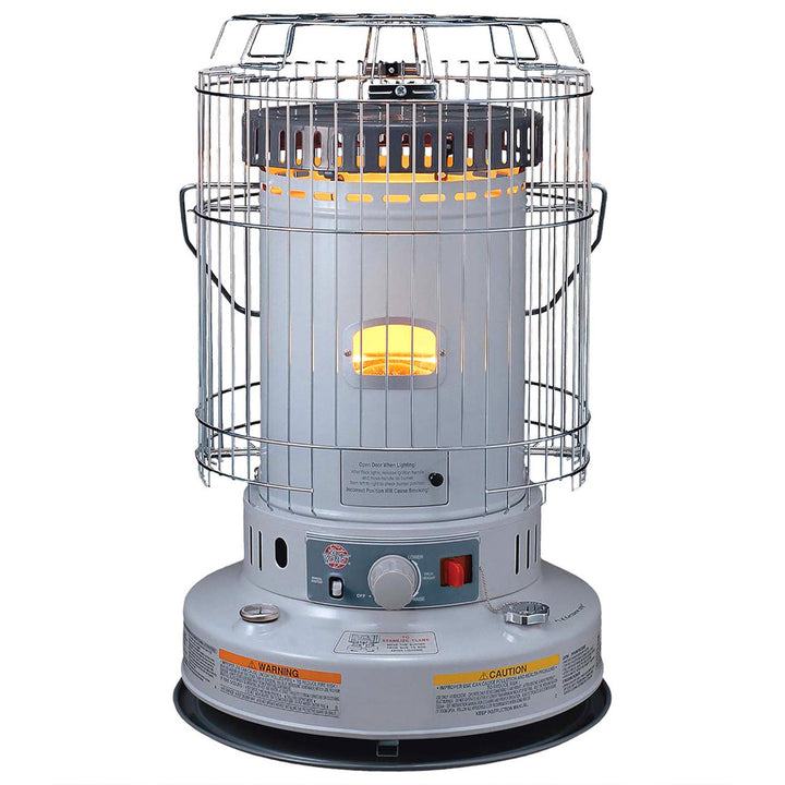 Kero World 23,800 BTU Portable Kerosene Wick Convection Heater, Gray (Open Box) - VMInnovations