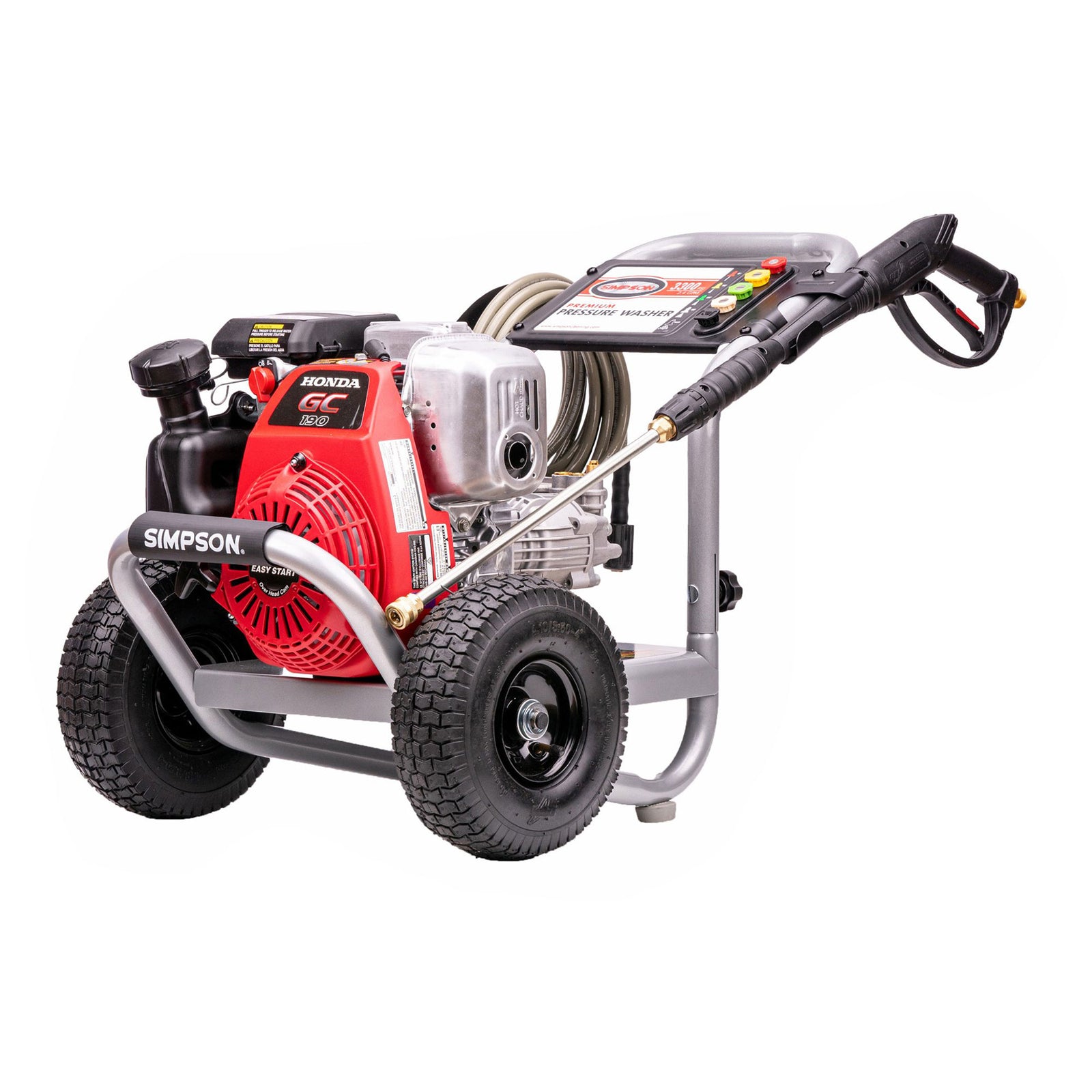 Simpson Cleaning MegaShot 3300 PSI 2.4 GPM Portable Pressure Washer with Nozzles - VMInnovations