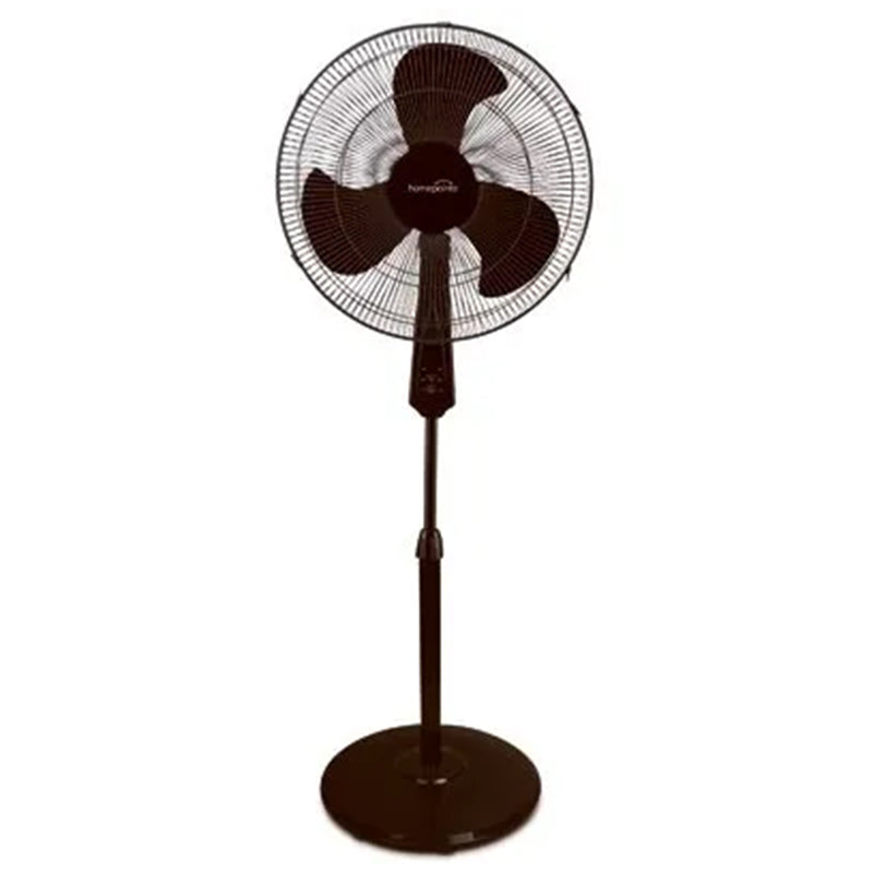 HomePointe 16-Inch 3 Speed Tilt Head Oscillating Standing Fan, Black (Open Box)