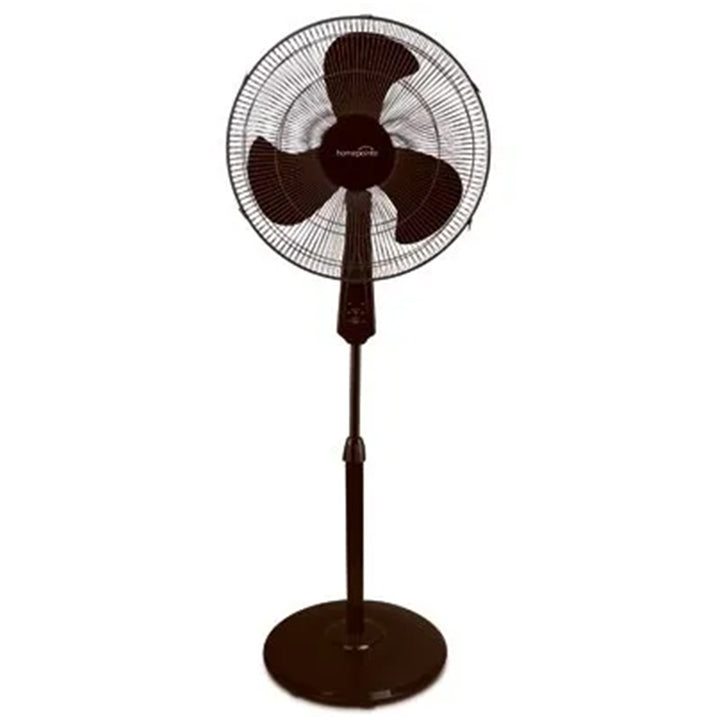 HomePointe 16" 3 Speed Tilt Head Oscillating Pedestal Standing Fan, Black (Used) - VMInnovations