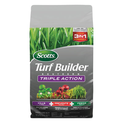 Scotts Turf Builder Southern 3 in 1 Triple Action Weed Slayer, 4,000 Square Feet