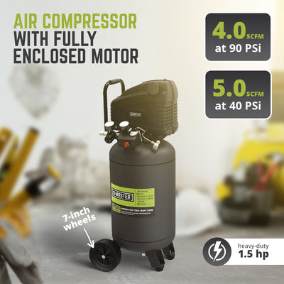MAT INDUSTRIES LLC Portable Heavy Duty 15 Gallon Air Compressor, Green