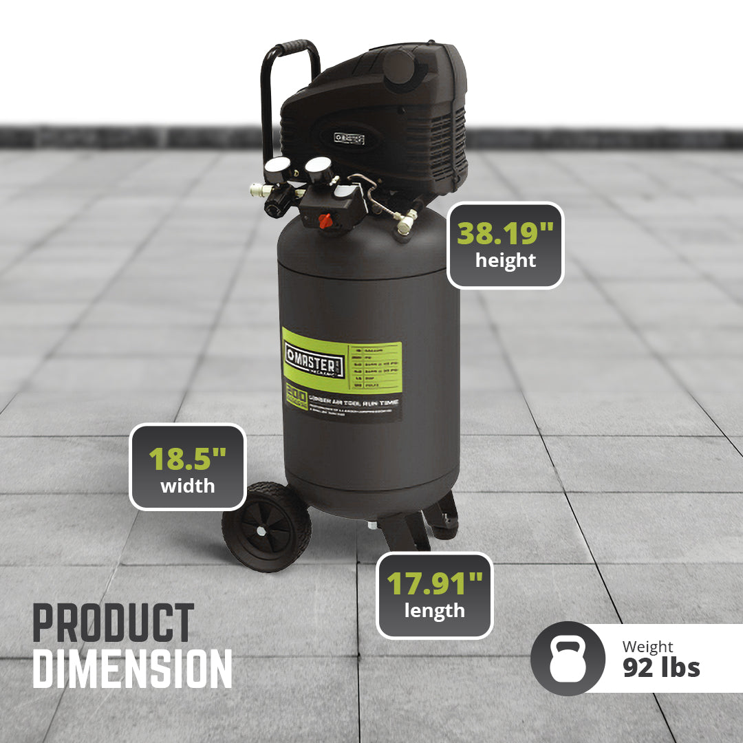 MAT INDUSTRIES LLC Portable Heavy Duty 15 Gal Air Compressor, Green (For Parts)