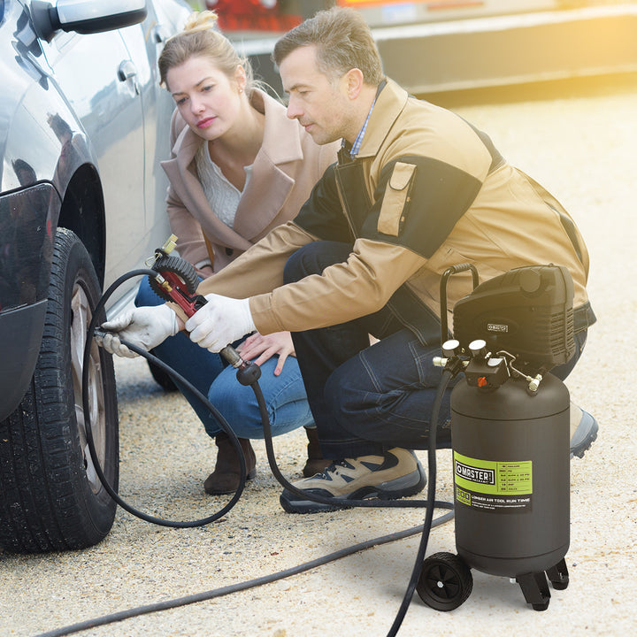 MAT INDUSTRIES LLC Portable Heavy Duty 15 Gal Air Compressor, Green (For Parts) - VMInnovations