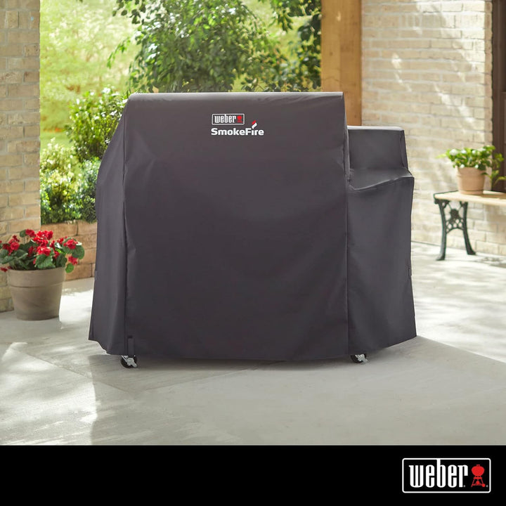 Weber SmokeFire Cover w/SmokeFire EX6/EPX6/ELX6 Wood Pellet Grill (Open Box)