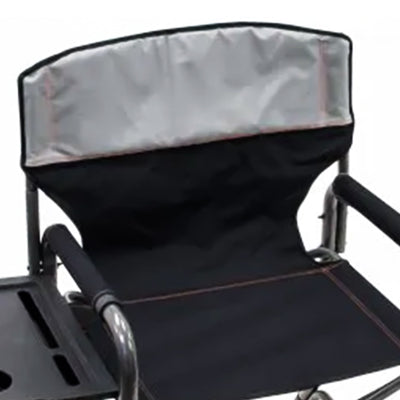 RIO Brands XXL Director’s Chair w/Side Table & Carry Straps, Gray (Open Box) - VMInnovations