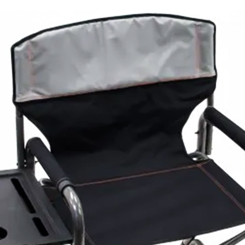 RIO Brands XXL Director’s Chair w/Side Table & Carry Straps, Gray (Open Box)