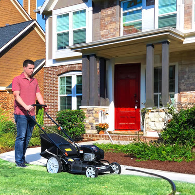 Yard Force Self Propelled 3-in-1 Gas Powered Push Lawn Mower with 22" Steel Deck - VMInnovations