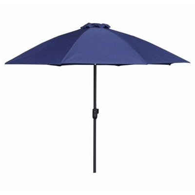 Four Seasons Courtyard 9 Foot Crank Lift Patio Umbrella, Navy (Open Box)