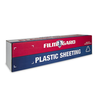 Film-Gard 20' x 100' 10 Mil Polyethylene Painters Plastic Sheeting Roll, Black - VMInnovations