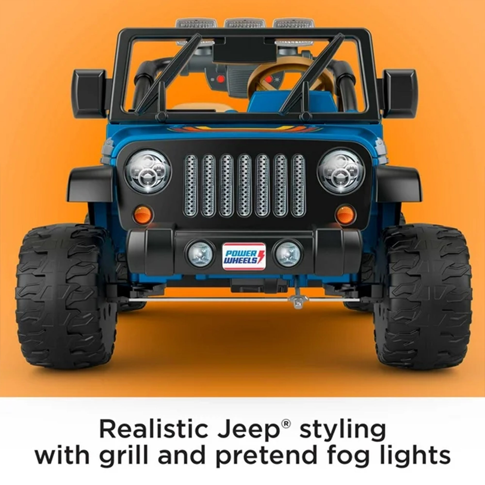 Fisher-Price Power Wheels 2 Seater Retro Jeep Wrangler Ride On Toy Car(Open Box) - VMInnovations