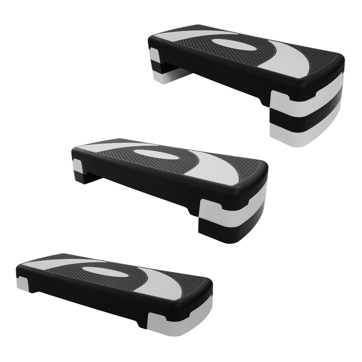 BalanceFrom Adjustable Workout Aerobic Step Platform Trainer w/Raisers(Open Box)