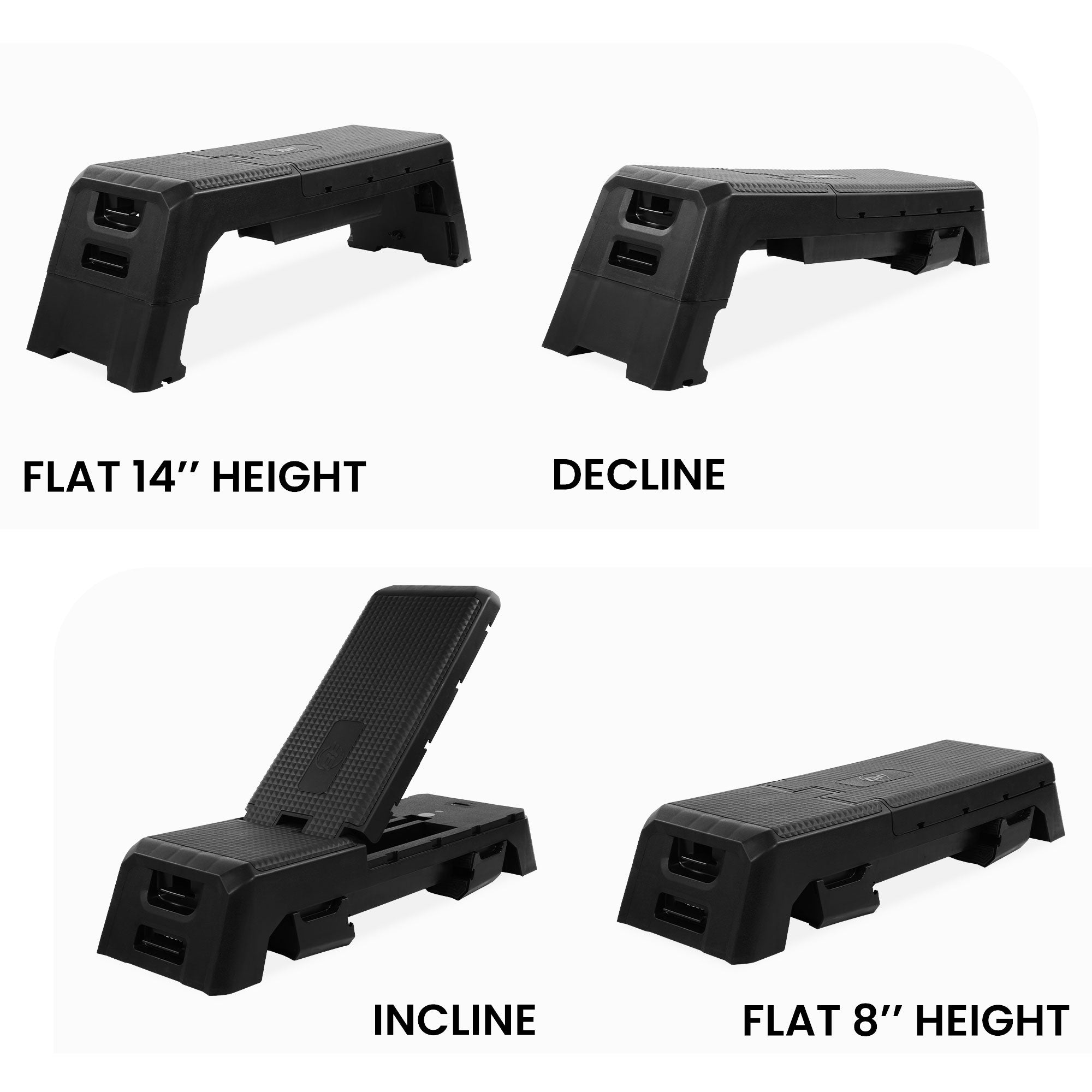 BalanceFrom Fitness Multifunctional Aerobic Deck Weight Bench with Compartment - VMInnovations