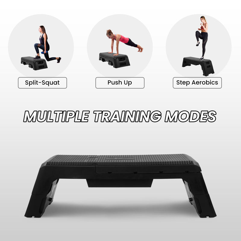 BalanceFrom Fitness Multifunctional Aerobic Deck Weight Bench with Compartment