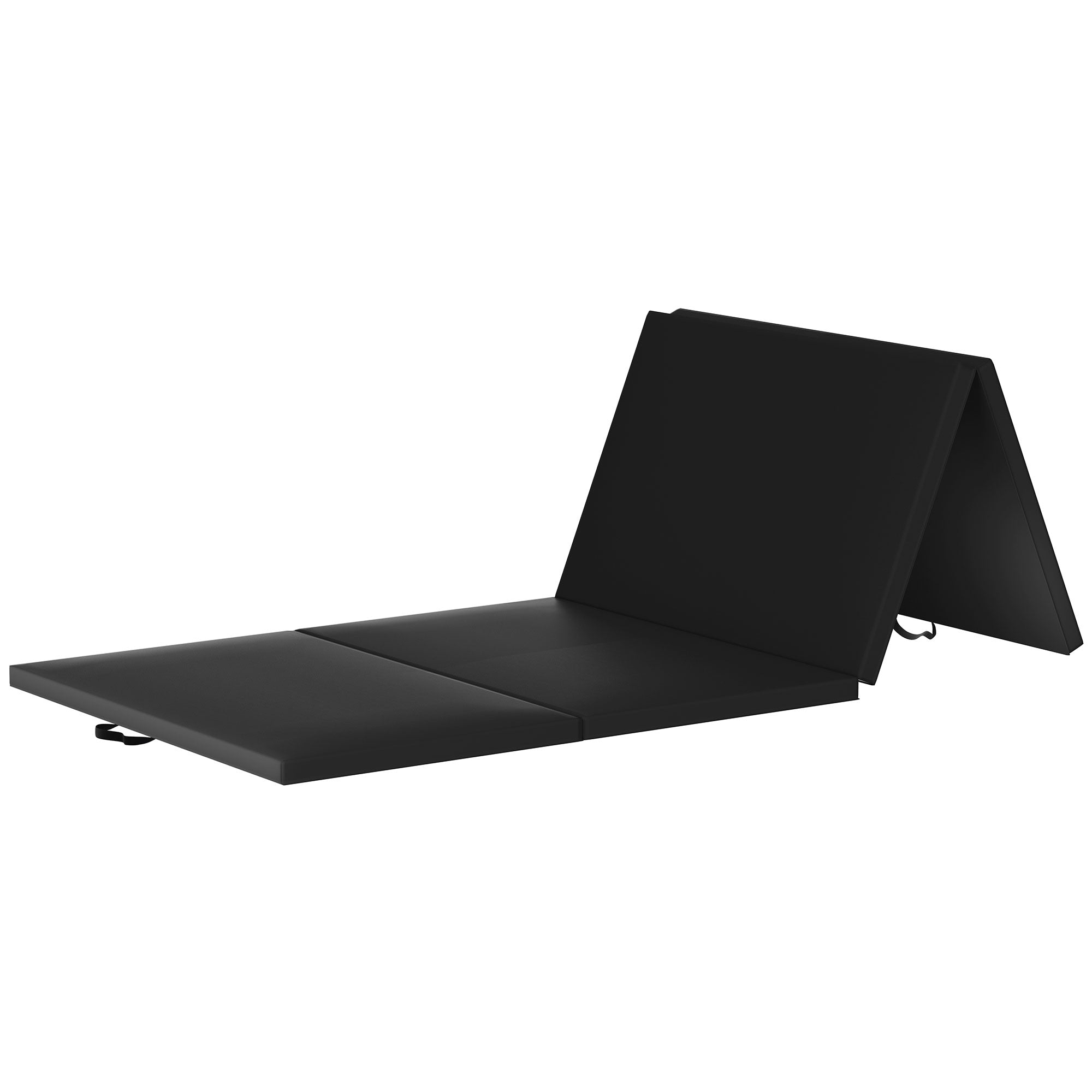 BalanceFrom 4'x8'x2" All Purpose Folding Fitness Gymnastics Gym Mat, Black(Used) - VMInnovations