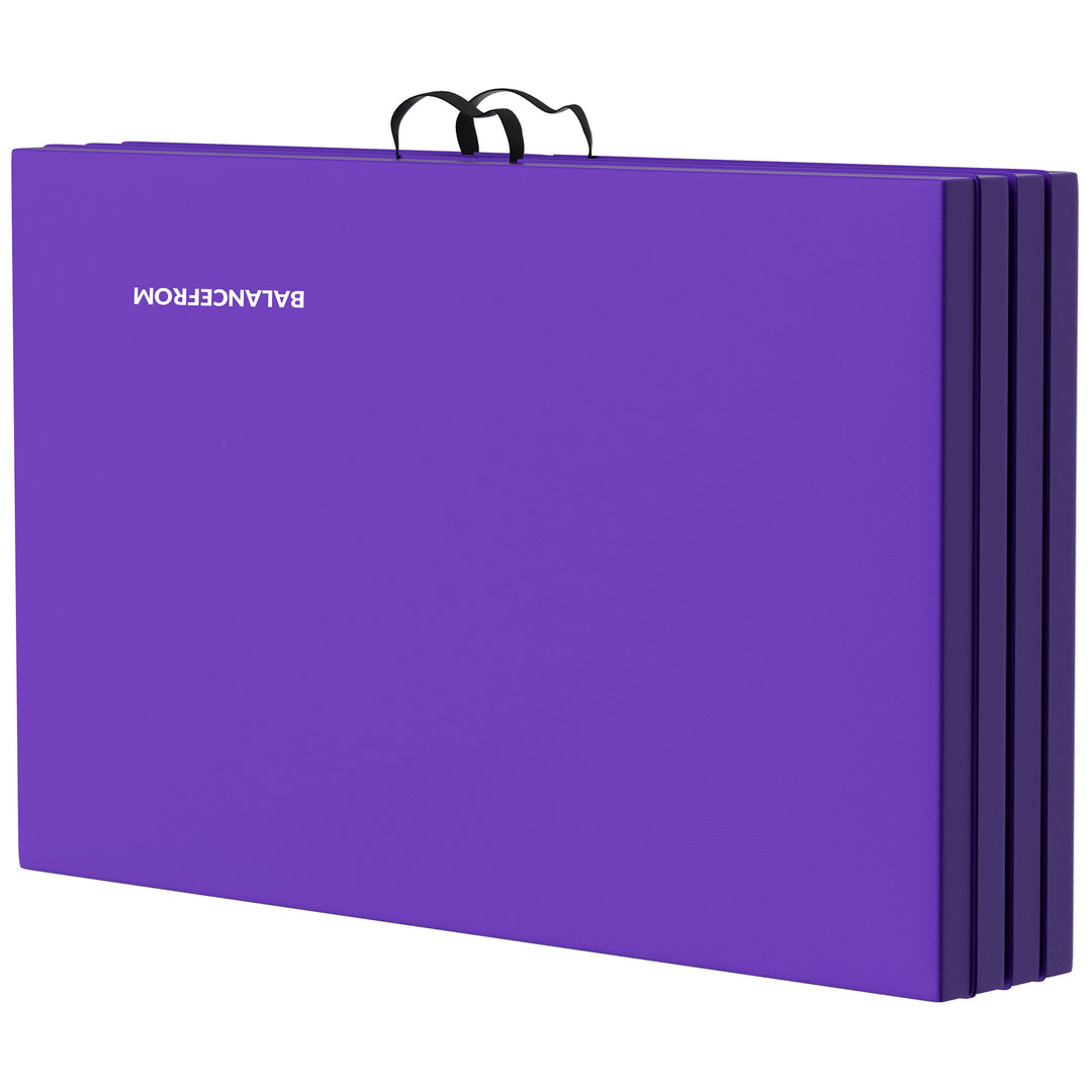 BalanceFrom 4' x 8' x 2" All Purpose Fitness Gymnastics Gym Mat,Purple(Open Box) - VMInnovations