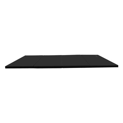 BalanceFrom 4' x 6' x 2" All Purpose Folding Fitness Gymnastics Gym Mat, Black