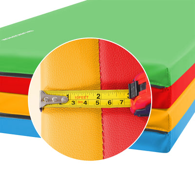 BalanceFrom 4'x6'x2" All Purpose Folding Fitness Gymnastics Gym Mat, Multi(Used) - VMInnovations