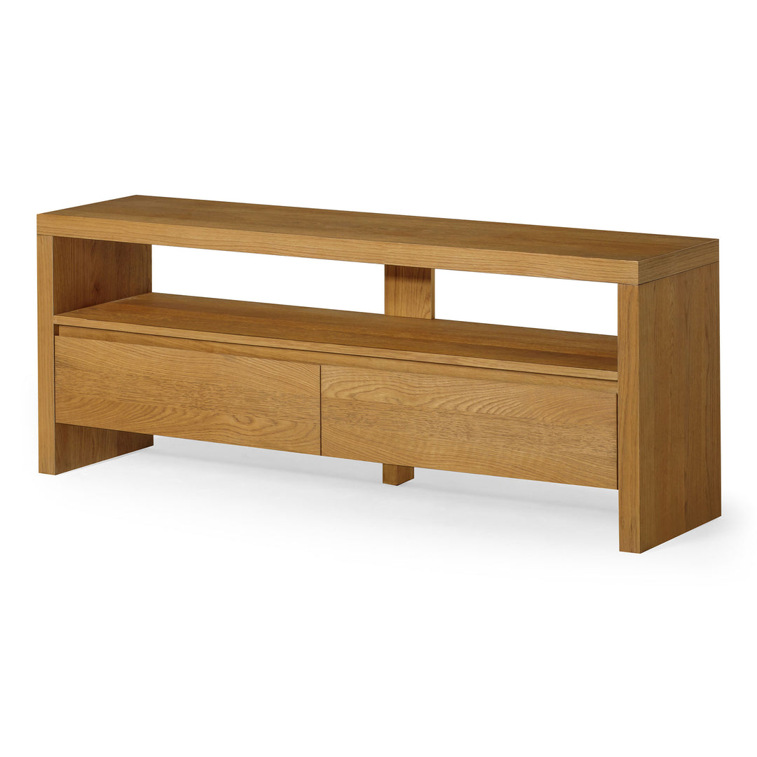 Maven Lane Ada Contemporary Wooden Media Unit in Refined Natural Finish