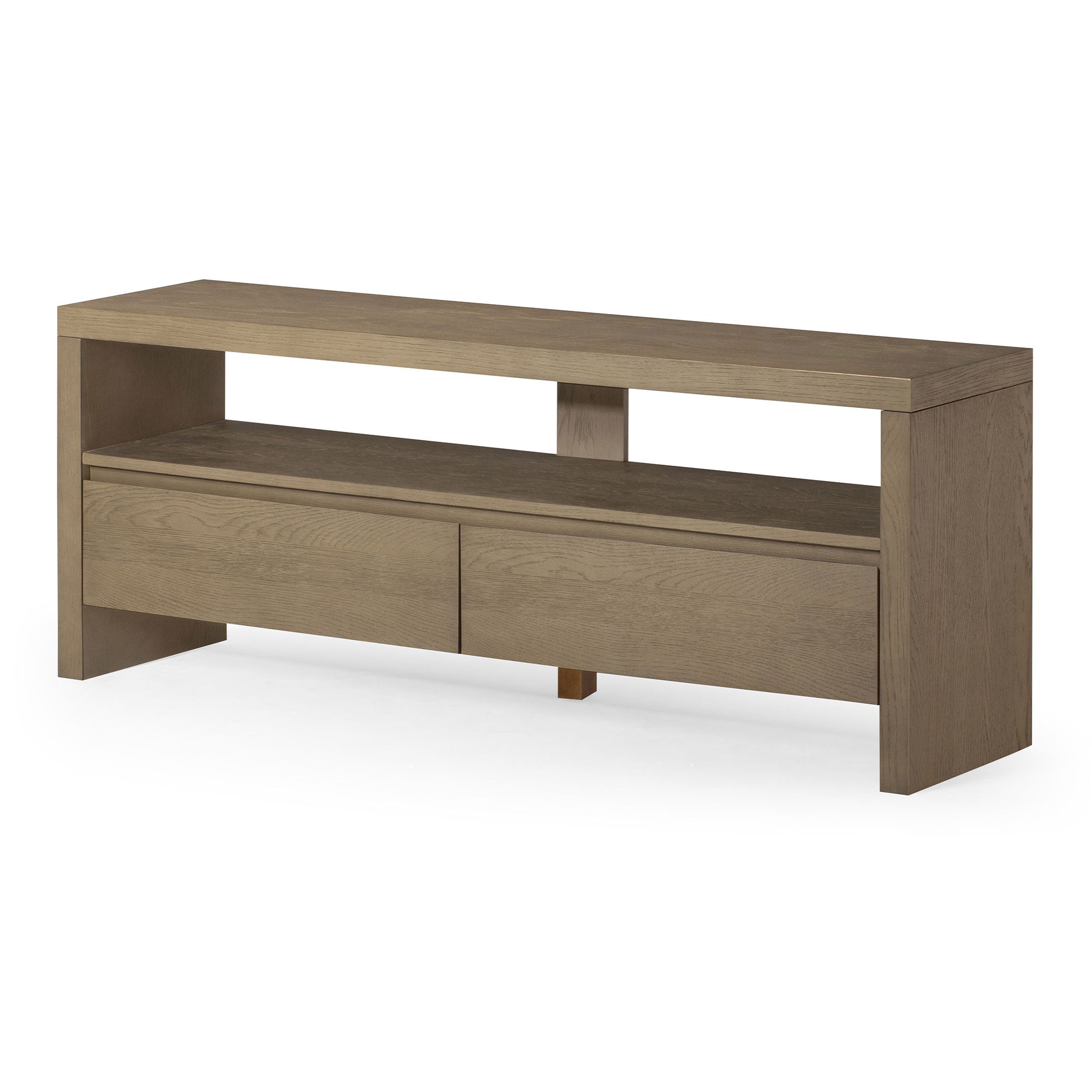 Maven Lane Ada Contemporary Wooden Media Unit in Refined Grey Finish (Open Box) - VMInnovations