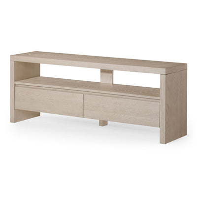 Maven Lane Ada Contemporary Wooden Media Unit in Refined White Finish (Open Box) - VMInnovations