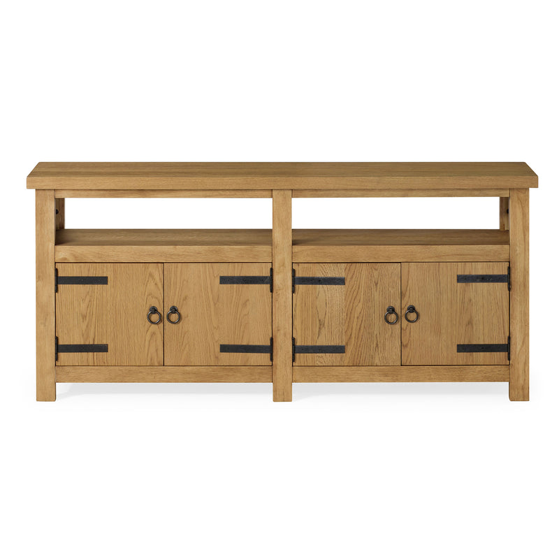 Maven Lane Luca Rustic Wooden Media Unit in Weathered Natural Finish