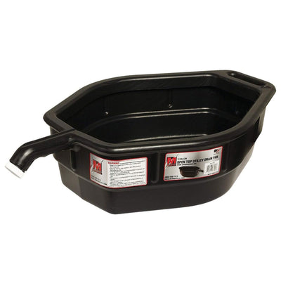 Midwest Can 5 Gal Open Top Drain Pan with Back Handle & Front Spout (Open Box) - VMInnovations