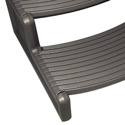 Confer Plastics Handi-Step Spa Hot Tub Stairs, Charcoal Grey (Open Box) - VMInnovations