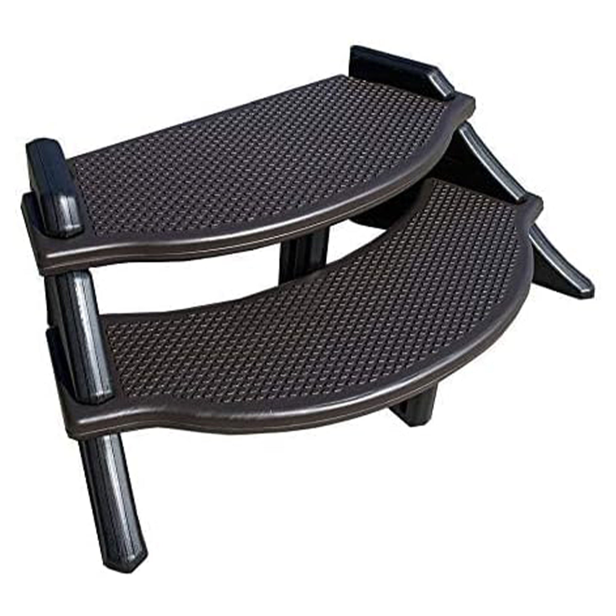 Confer Plastics Edge Spa Step Hot Tub Stairs w/Oversized Treads, Coffee (Used) - VMInnovations