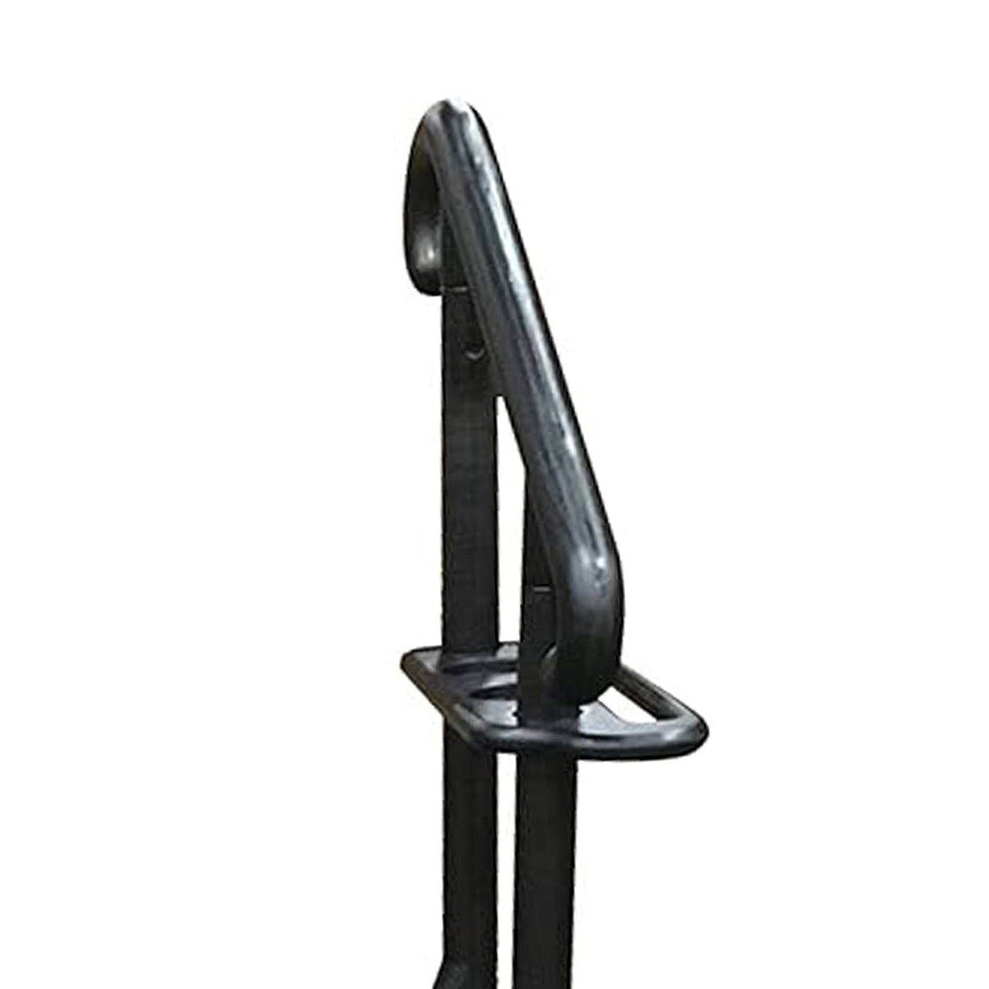 Confer Plastics 36” 3 Spa Step with Treads and Curved Handrails, Black(Open Box) - VMInnovations