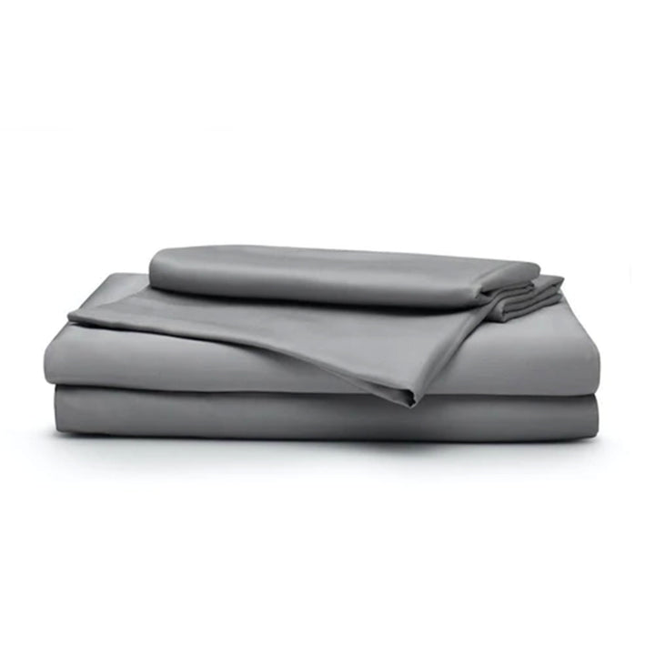 Sleepgram Viscose from Bamboo Full Bed Sheet Set with 2 Pillowcases, Grey Stone