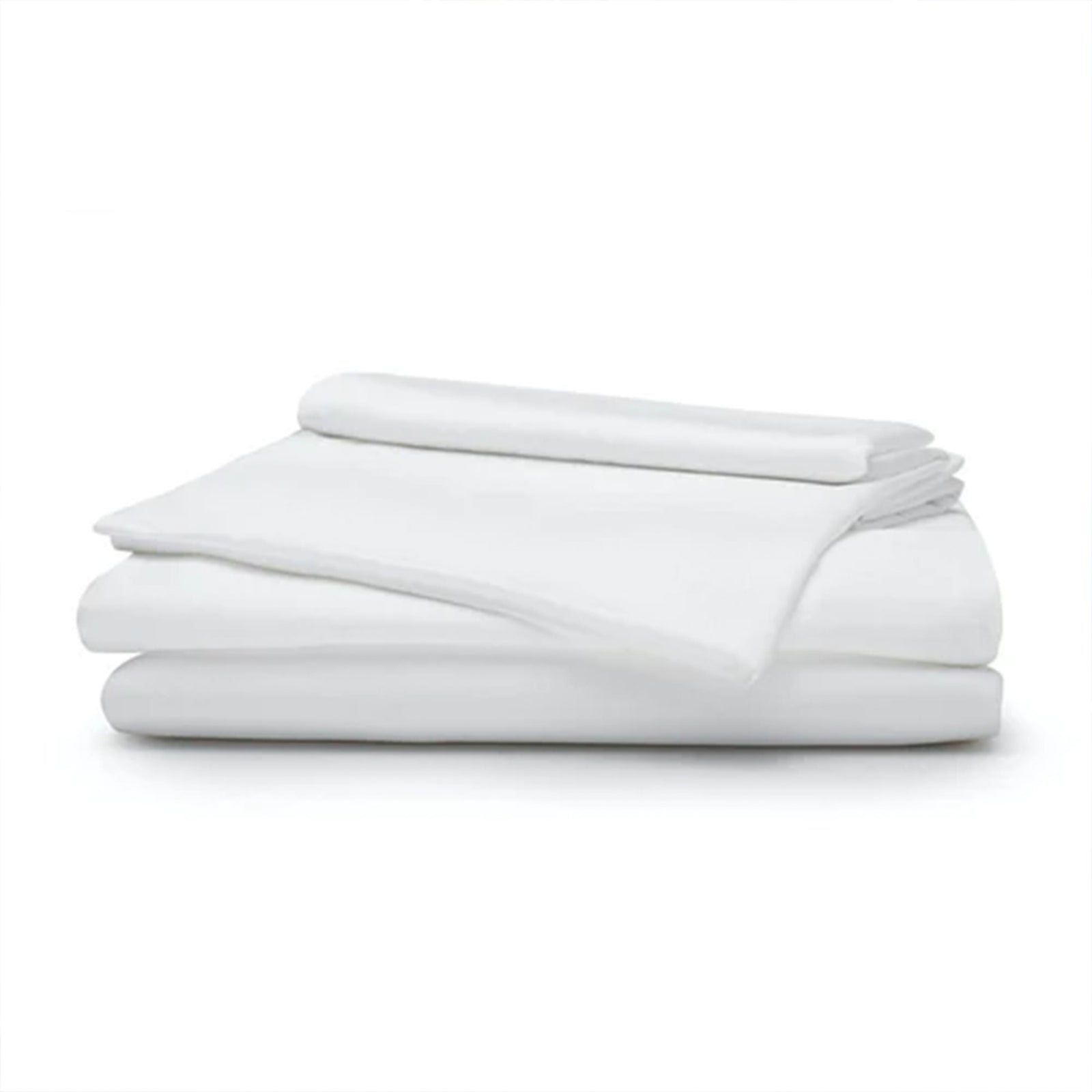 Sleepgram Viscose from Bamboo Full Bed Sheet Set with 2 Pillowcases, White - VMInnovations