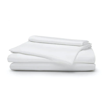 Sleepgram Viscose from Bamboo King Bed Sheet Set w/2 Pillowcases,White(Open Box)