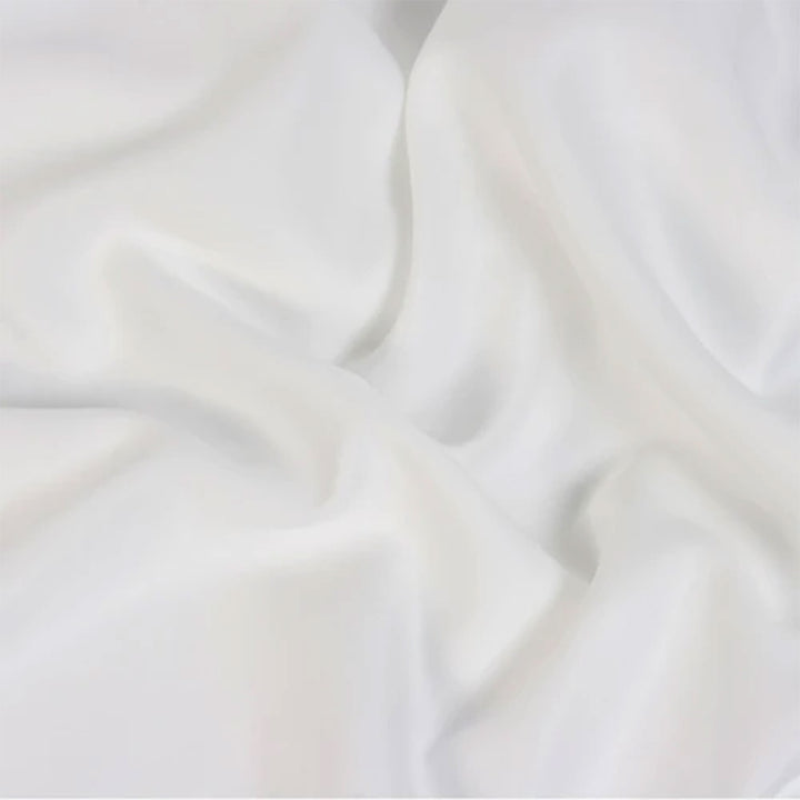 Sleepgram Viscose from Bamboo Queen Bed Sheet Set with 2 Pillowcases, White